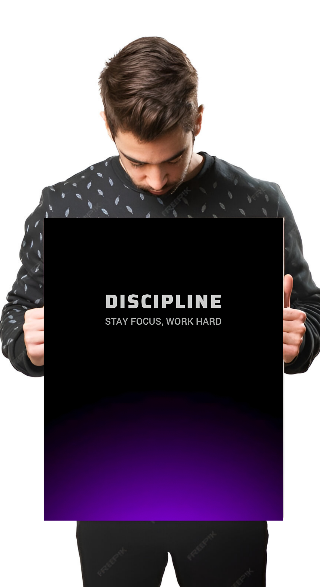 Discipline - Stay Focus, Work Hard Poster | Motivation | Quotes 19