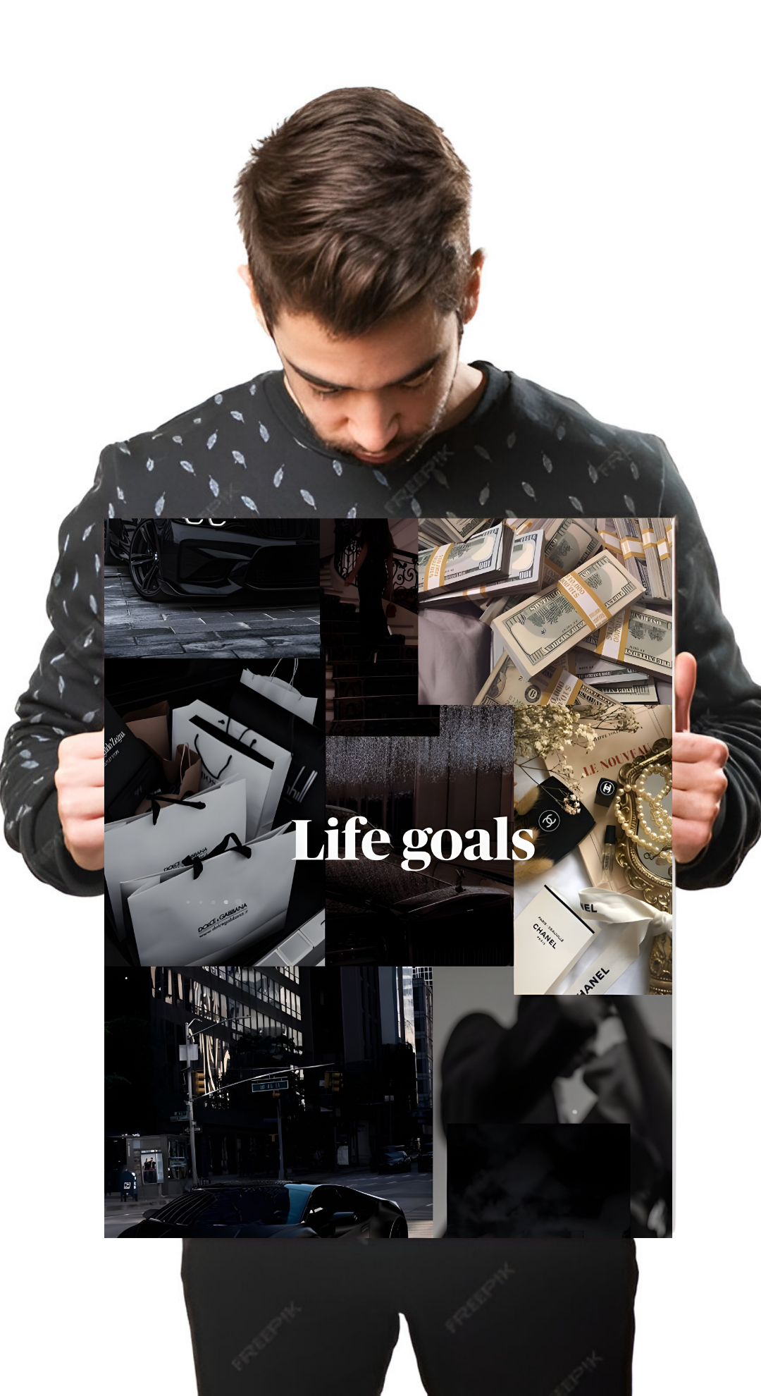 Life Goals Vision Board Poster | 36