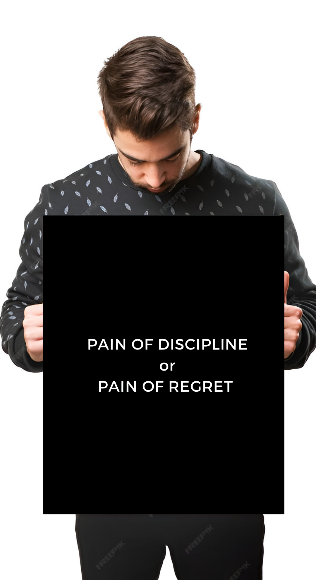 Pain Of Discipline Or Pain Of Regret Poster | 46