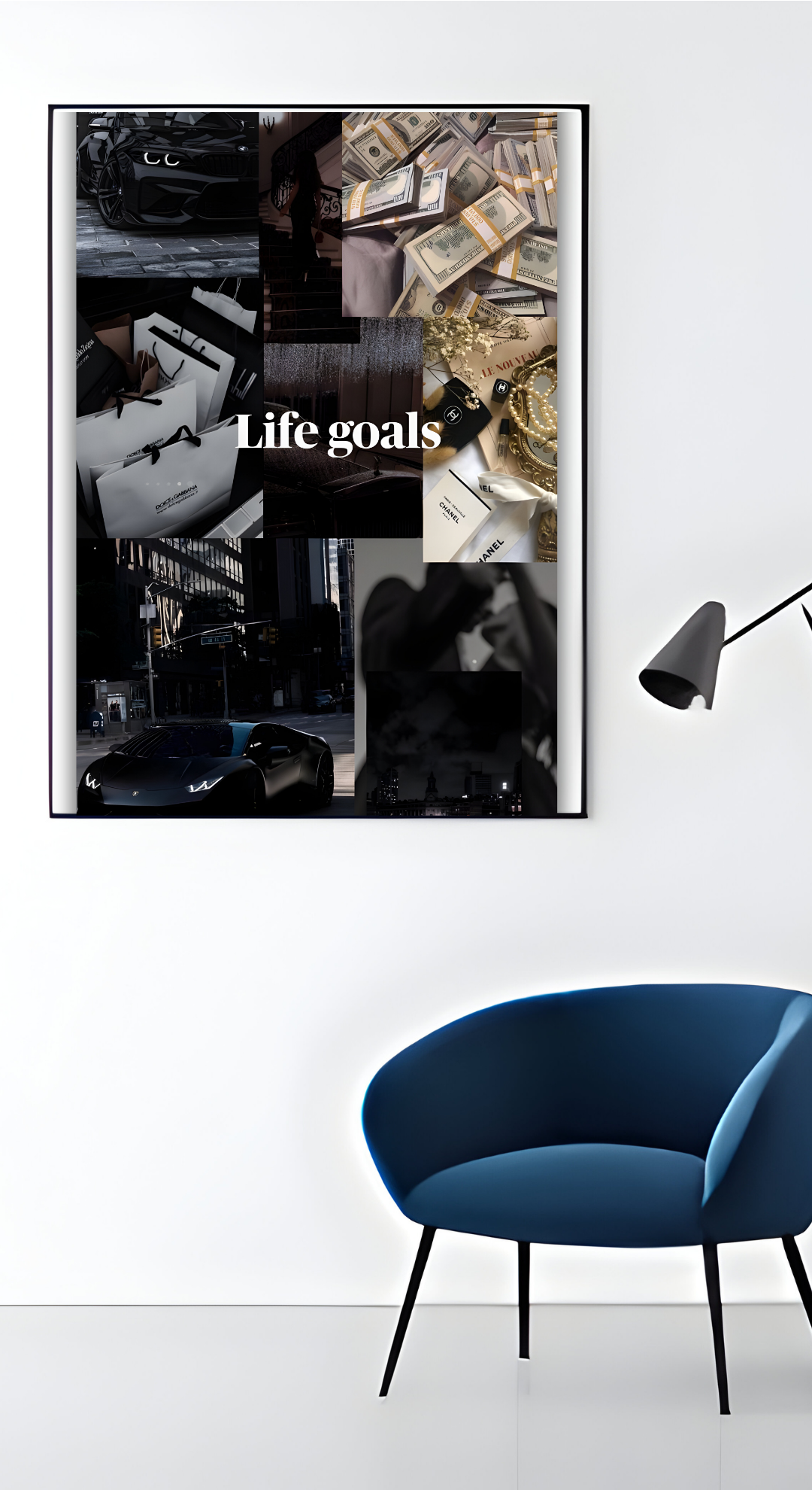 Life Goals Vision Board Poster | 36