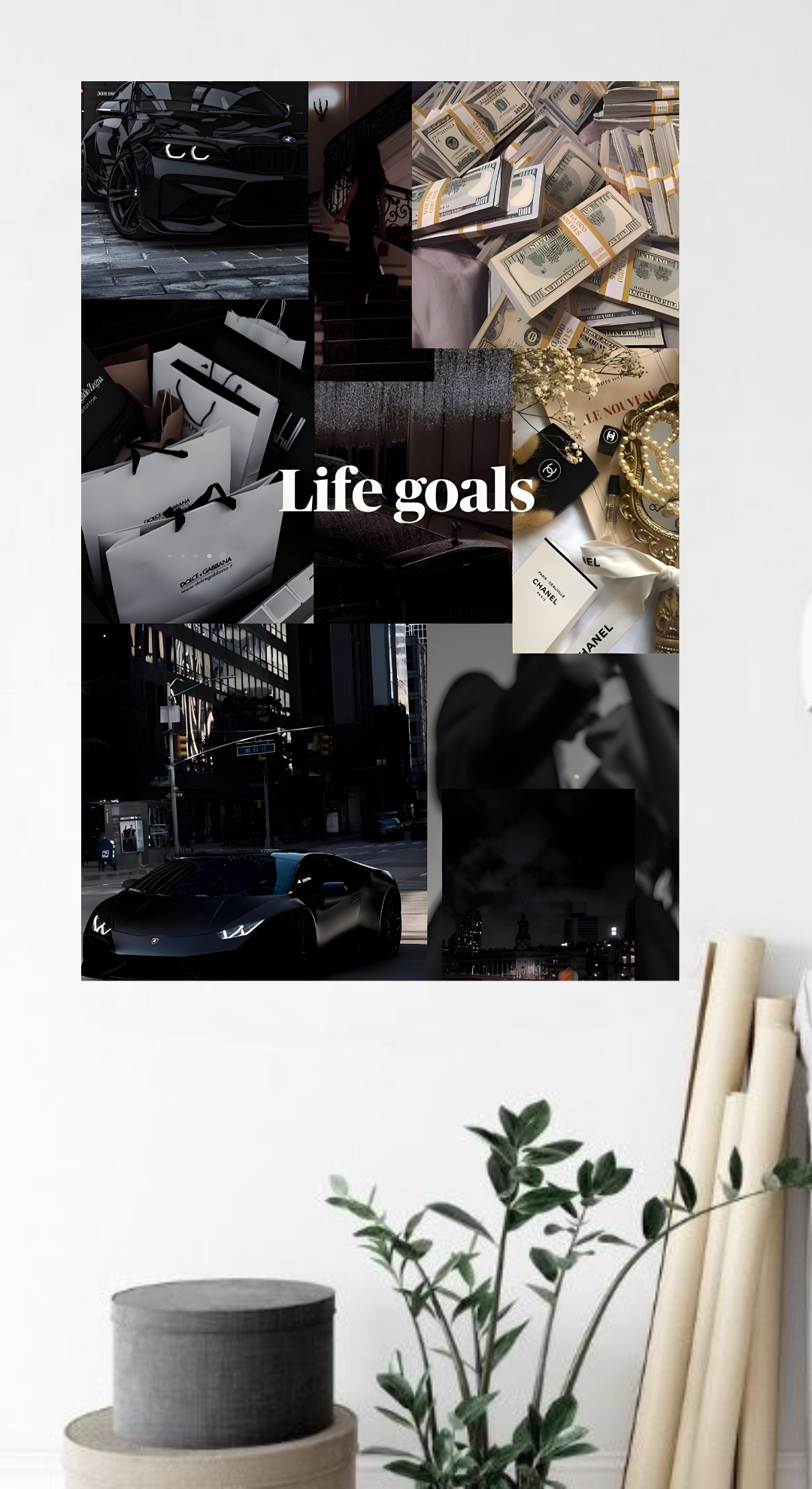 Life Goals Vision Board Poster | 36