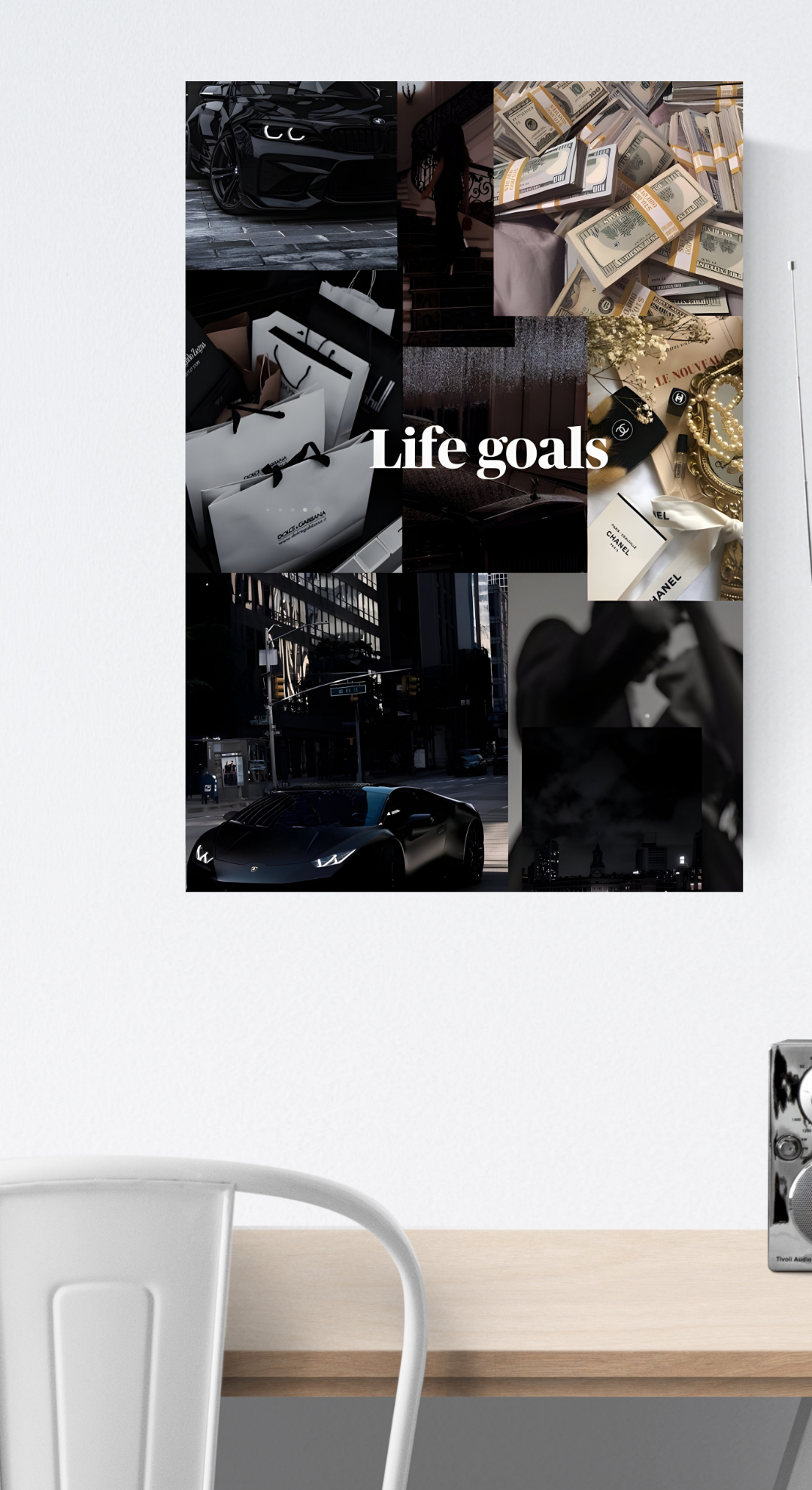 Life Goals Vision Board Poster | 36